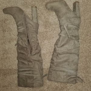 High heeled boots